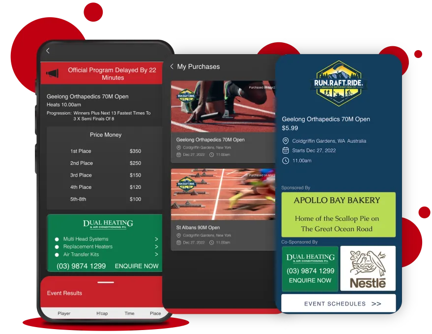 Sports Event Tracking Mobile App